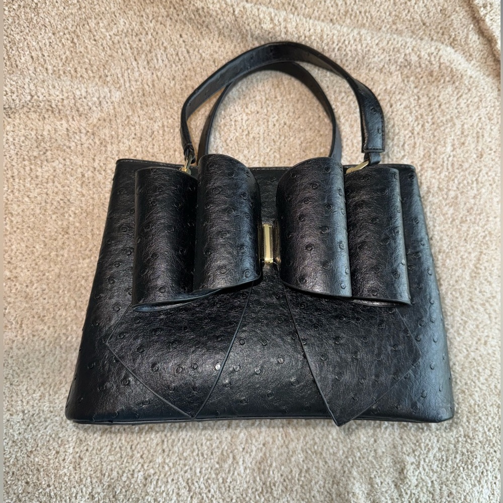 Black Handbag with bow